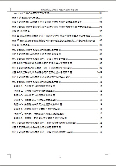 武漢聯德化學品有限責任公司突發環境事件應急預案